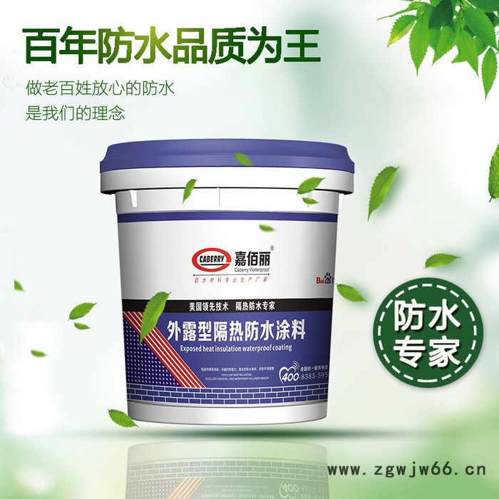 嘉佰丽 广州隔热防水材料批发零售彩钢瓦水泥屋面楼顶防水涂料彩色隔热涂料图3