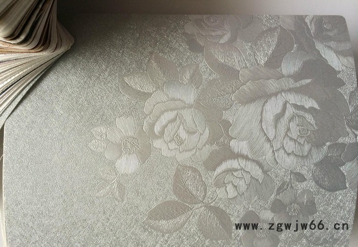 大量现货 电视背景装饰防水材料  pvc吸塑膜 橱柜玫瑰花浮