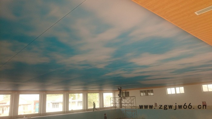 宁氏软膜天花 阻燃材料 游泳馆浴池防潮防水材料图4
