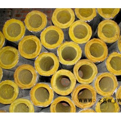 生产离心玻璃棉管，超细玻璃棉管壳 管道保温材料