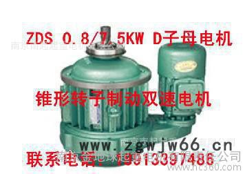 锥形转子制动双速电机 ZDS0.8/7.5KW 起重电机 南京江陵电机图3