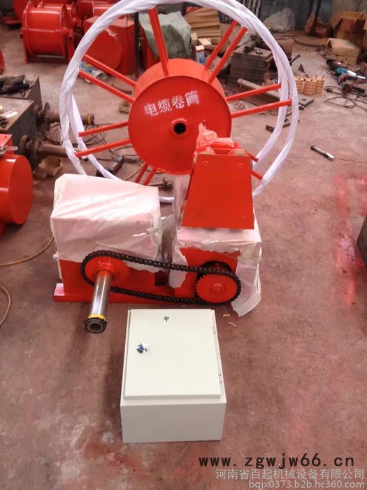 百起 力矩电机式电缆卷筒 电动电缆卷筒 电动电缆卷盘 龙门吊电缆卷筒 电缆自动卷线器图4