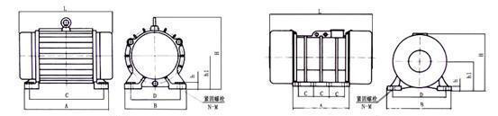 新乡威猛高效节能YZO-5-6振动电机|0.4KW振动电机|图2