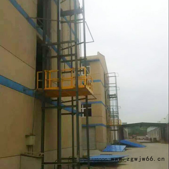 鞍山高层固定升降平台  电动导轨式液压升降机  定制防爆电机货梯图4