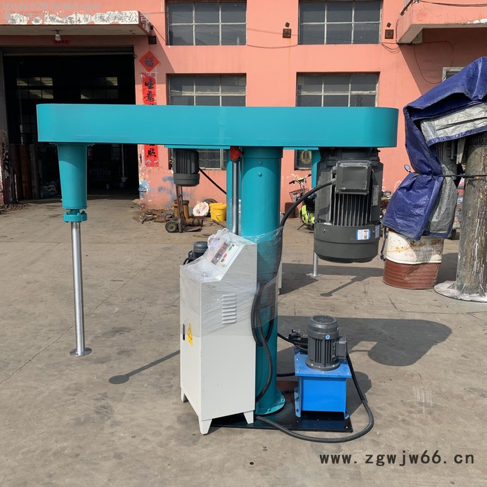 7.5-45kw变频液压调速双轴搅拌双分散盘防爆电机高速分散机图2