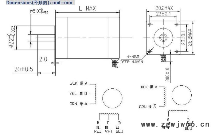 供应荣世电器28BYGH混合式步进电机电机图3