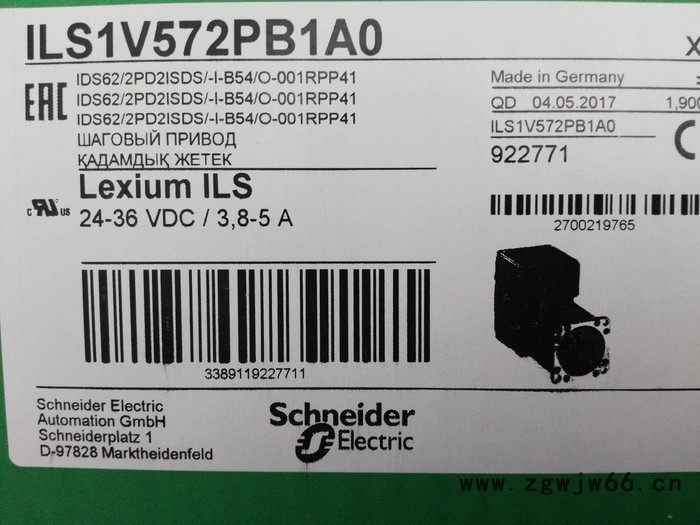 特价供应Schneider/施耐德一体化步进电机ILS1V572PB1A0