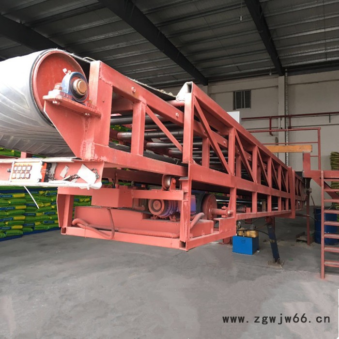 吉林手摇升降胶带机_轻型折叠式皮带机防爆电机图4