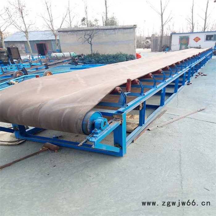 吉林手摇升降胶带机_轻型折叠式皮带机防爆电机图3