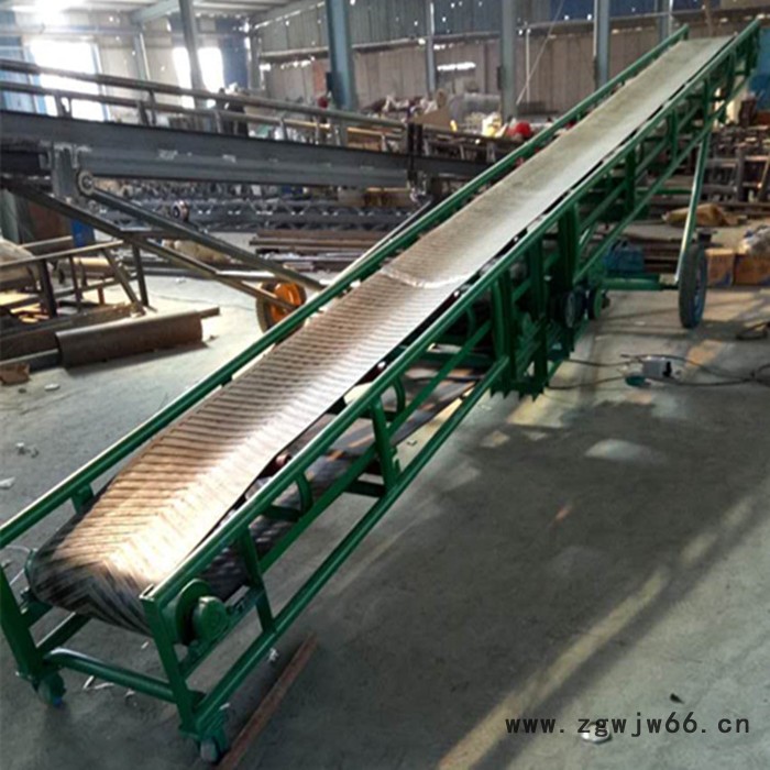 吉林手摇升降胶带机_轻型折叠式皮带机防爆电机图5