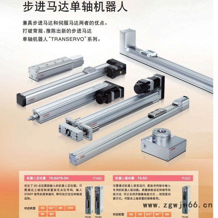 日本YAMAHA雅马哈 SR05 拉杆型 电动伺服缸 步进电机控制器图5