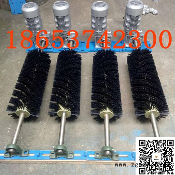 防爆电机电动毛刷清扫器 B-1800电动滚动毛刷清扫器厂家图2