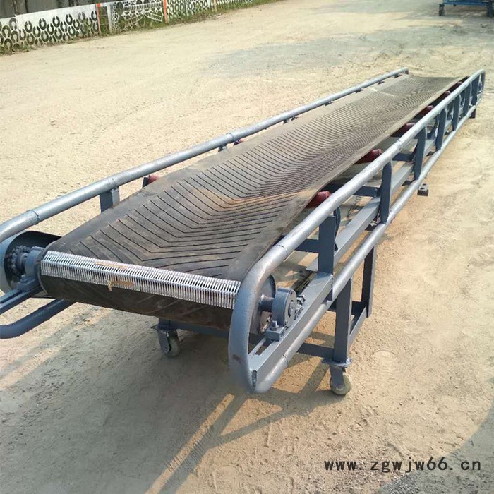 大庆防爆电机双升降输送机 兴运装卸货传送带图6