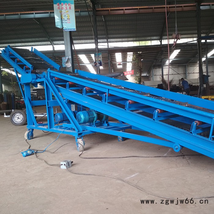 大庆防爆电机双升降输送机 兴运装卸货传送带图4
