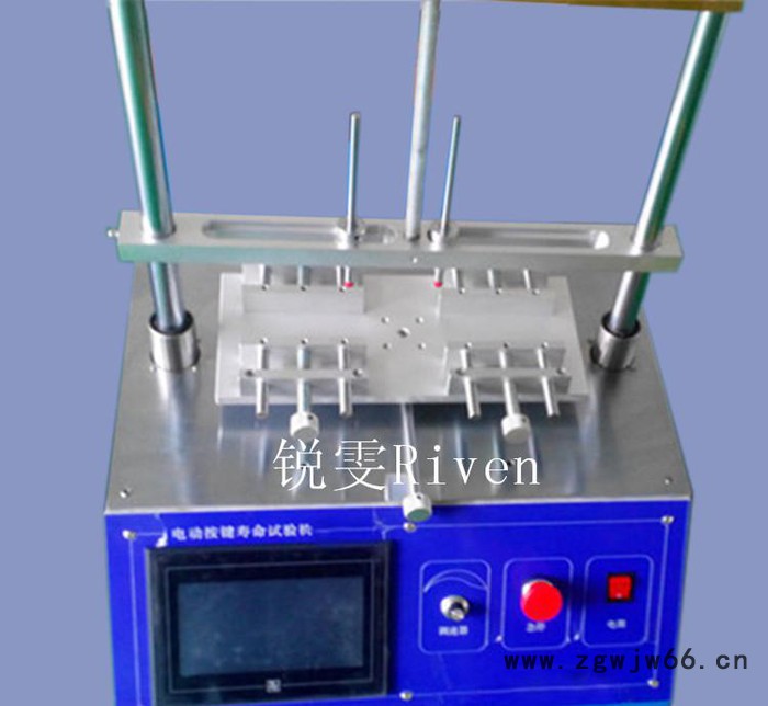 **型气动按键寿命试验机\SMC气缸\plc步进电机控制图2