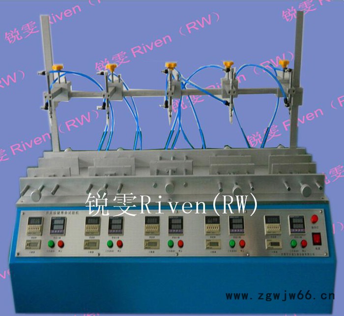 **型气动按键寿命试验机\SMC气缸\plc步进电机控制图3