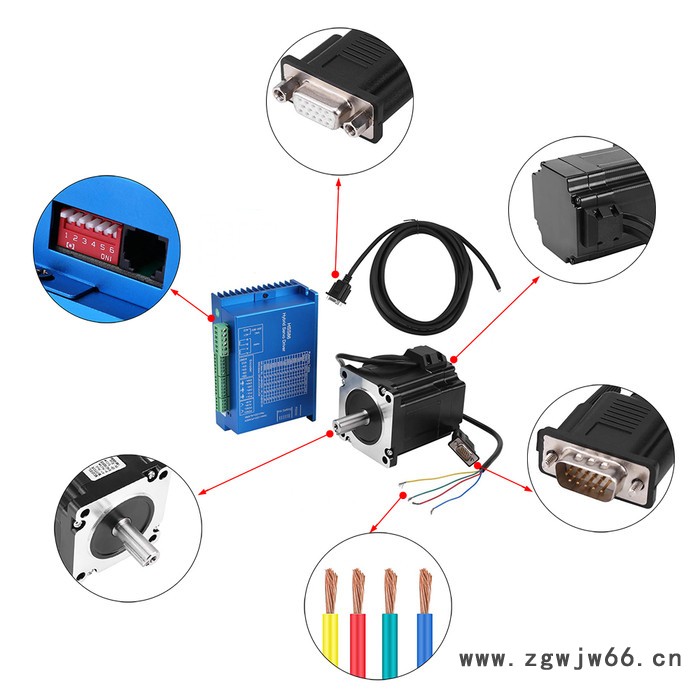 仑业闭环步进电机57HS 110HC仪器仪表机器设备电机雕刻机电机舞台灯电机3D打印机电机专用电机图4