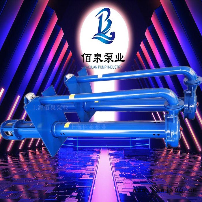 立式双管采砂泵 沉砂池加长杆液下渣浆泵 杆长可定制 可定制防爆电机图2