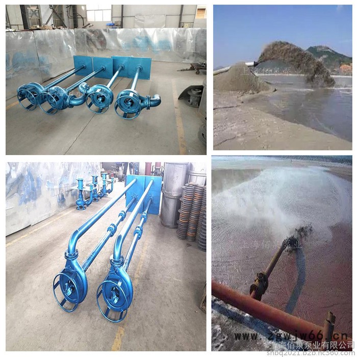 立式双管采砂泵 沉砂池加长杆液下渣浆泵 杆长可定制 可定制防爆电机图8