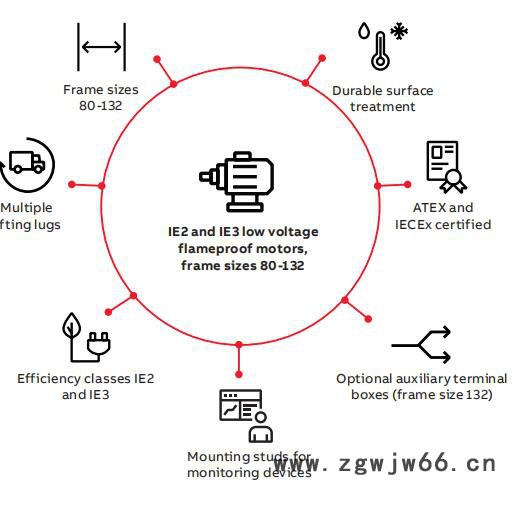 ABBM3JP节能防爆电机图2