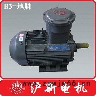 供应沪新YB3系列防爆电机YB3-71M1-4 0.25kw图2