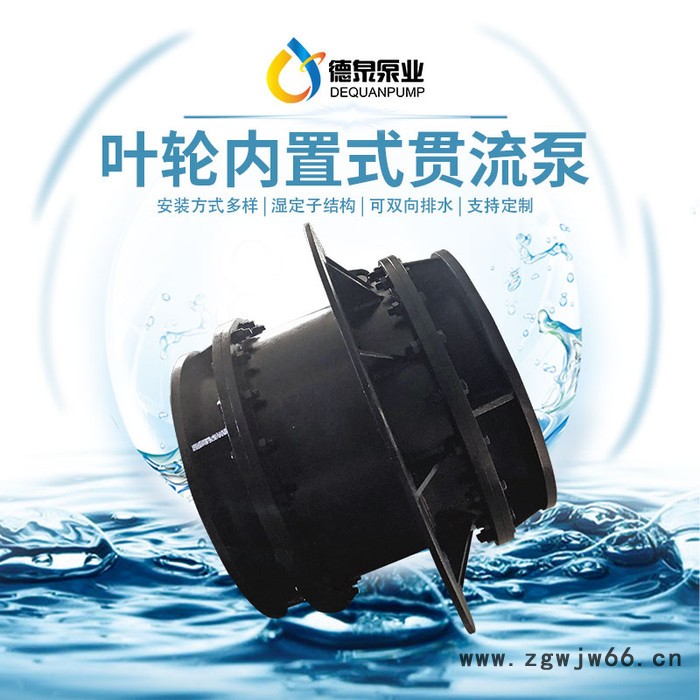 高压电机|大流量低扬程|QGWZ全贯流潜水电泵|价格参数|德泉泵业图4