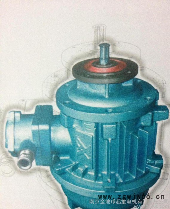 防爆电机  矿用隔爆型锥形转子三项异步电机 YBEZ121-4 0.8KW图2