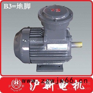 供应沪新YB3系列防爆电机YB3-63M1-4 0.12kw图3