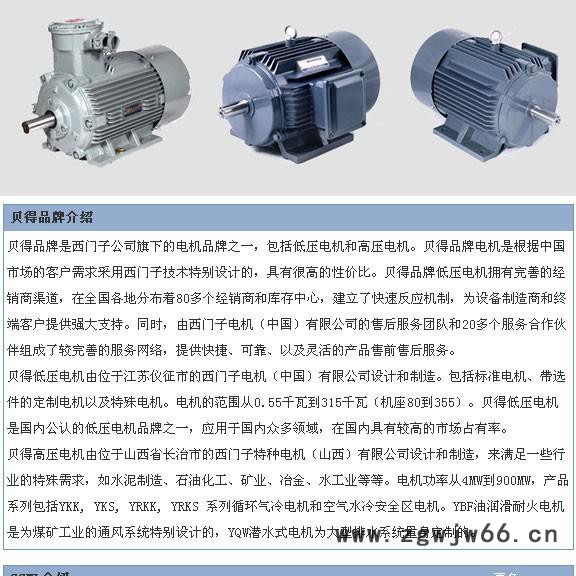 西门子贝得防爆电机3kw 4级 1MT0001-1AB59-0AA4-Z M3F 优势供应图3