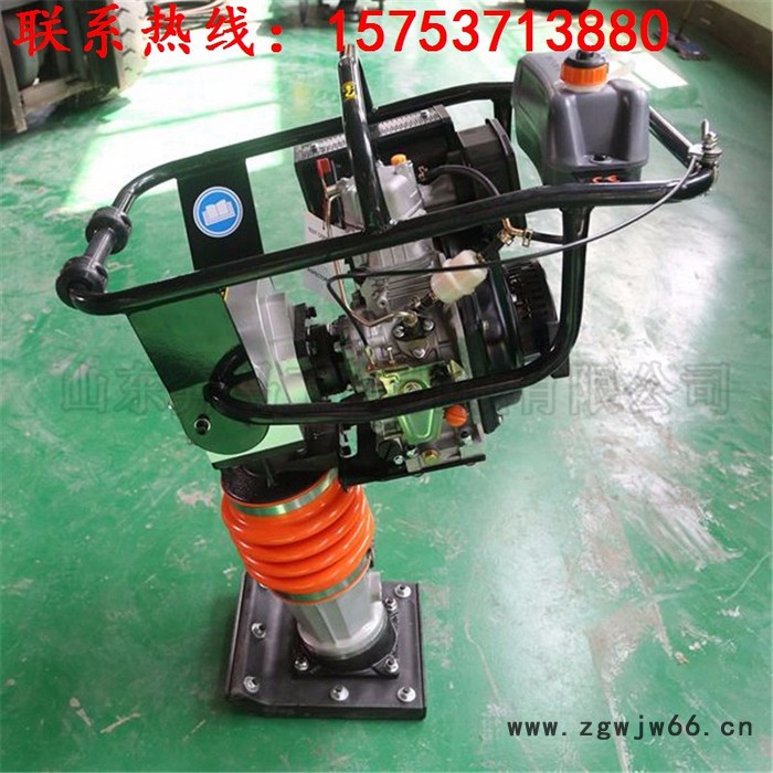 日照90型汽油冲击夯立式打夯机纯铜线电机进口内燃冲击夯夯实机图5