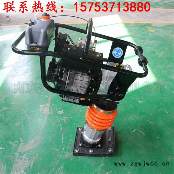日照90型汽油冲击夯立式打夯机纯铜线电机进口内燃冲击夯夯实机图2