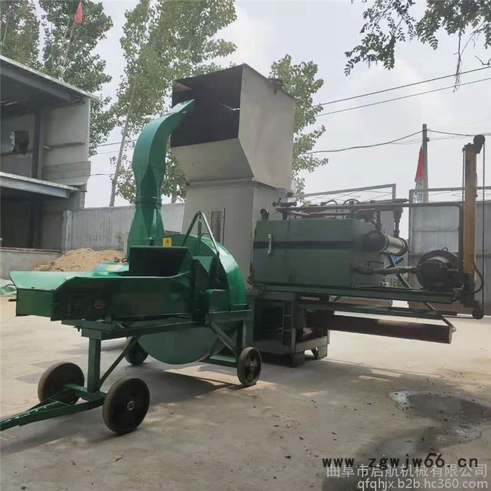 家用电双电机药材打包机 废旧物料打块机 启航牛皮纸打块机图3