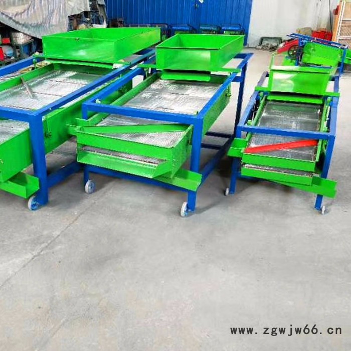 山东曲阜浩运机械直销多功能家用电动双层筛网粮食清选机 自带风机带电机粮食筛选机图3