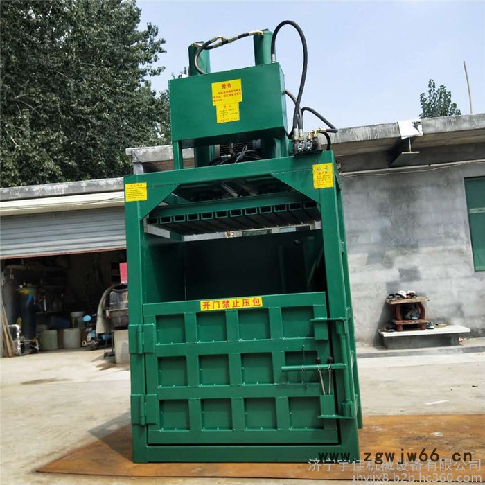 可乐瓶挤扁机 20吨两相家用电双电机药材打包机 油漆桶压缩压扁机图5