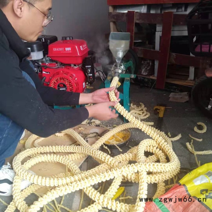 家用电机小型架势杂粮膨化机 自动切断空心棒膨化机图3