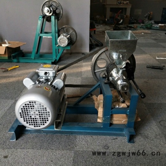 家用电机小型架势杂粮膨化机 自动切断空心棒膨化机图2