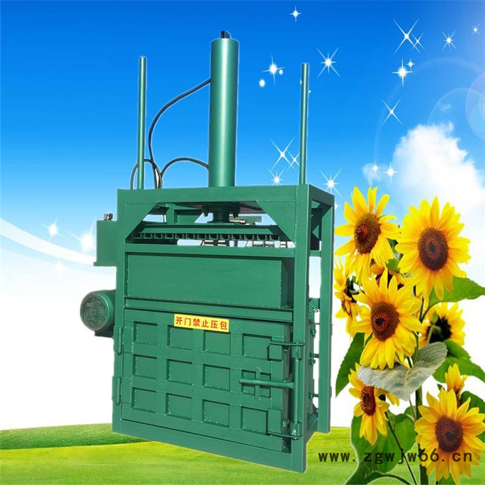 驰航机械 棉花立式压缩机 纸箱药草秸秆打捆压缩机 双电机家用电液压打包机图7