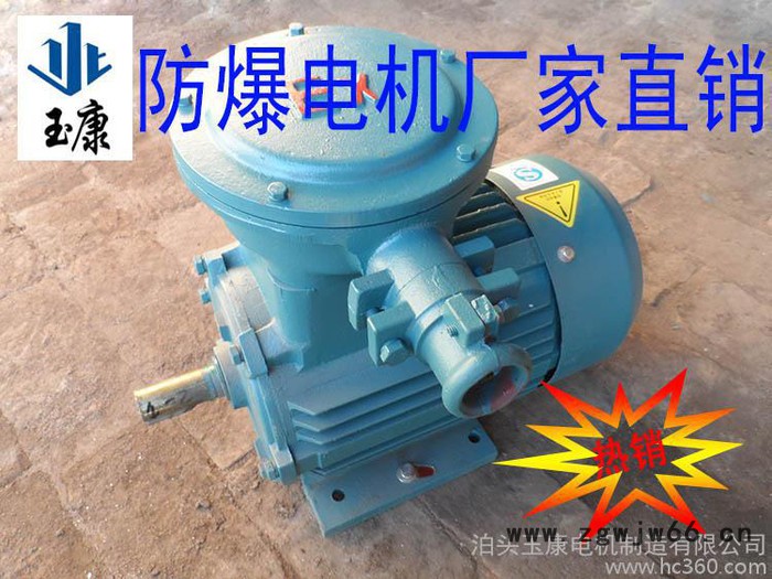 河北泊头玉康电机厂YB2系列防爆电机特价**YB2-801-2级0.75kw国标**铜线圈yb2隔爆电机图2