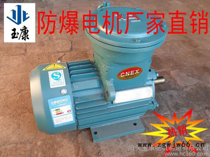 河北泊头玉康电机厂YB2系列防爆电机特价**YB2-802-2级1.1kw国标**铜线圈yb2隔爆电机图3
