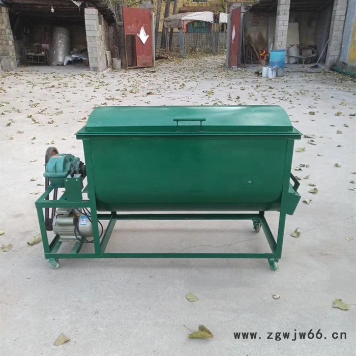 电动高速强力搅拌机 家用电动种子拌药机 双电机粉碎型饲料混料机 卧式拌料机图5