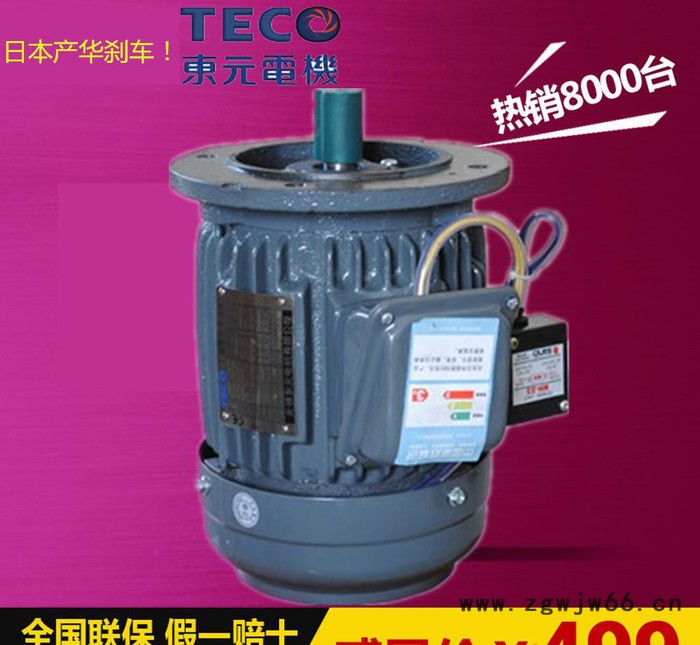 TECO东元电磁制动电机 90V三相异步振动电机 变频直流刹车电机图3