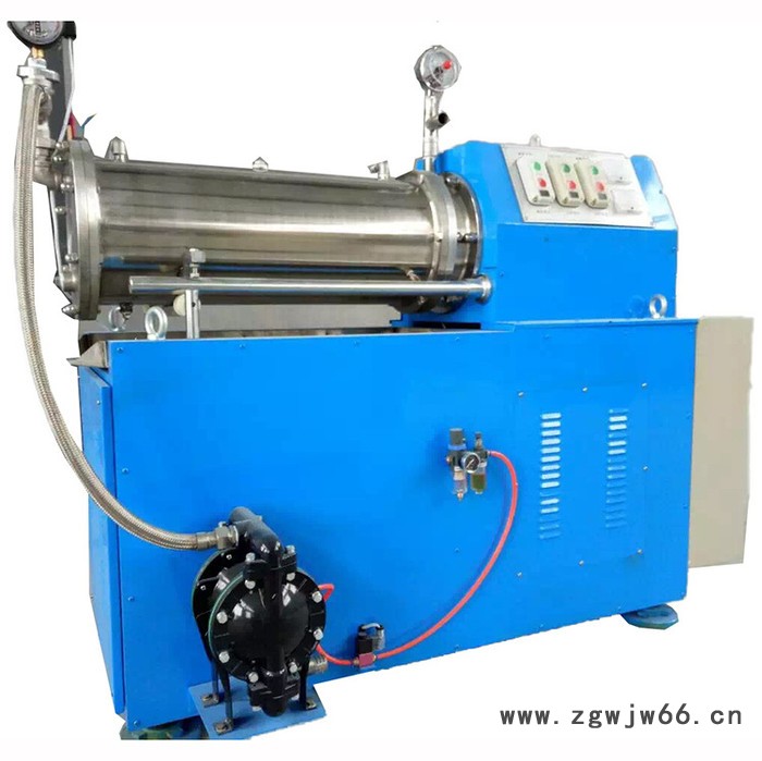 不锈钢卧式研磨机 防爆电机 色浆研磨设备 研磨细度高机械密封图2