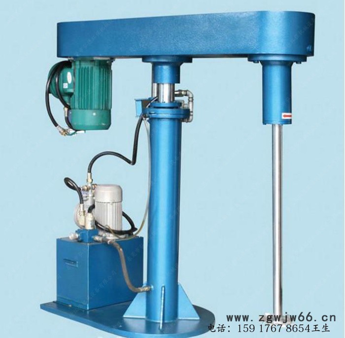 腻子粉高速分散机 5.5KW电动液压升降防爆电机变速剪切涂料分散机图2