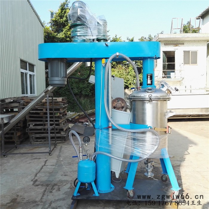 腻子粉高速分散机 5.5KW电动液压升降防爆电机变速剪切涂料分散机图7