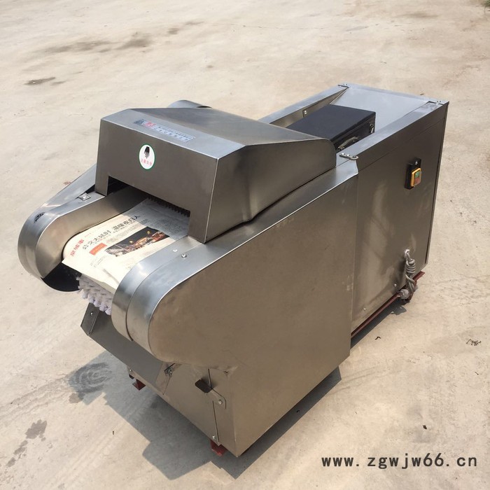 家用电多功能切菜机  不锈钢机头菜馅机  自走式输送带含国标铜芯电机图3