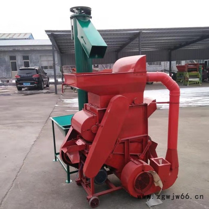 双电机除尘型自动进料花生剥壳机 花生种子不烂籽去壳机 家用电动花生剥壳机 高产量无尘型花生剥壳机图4