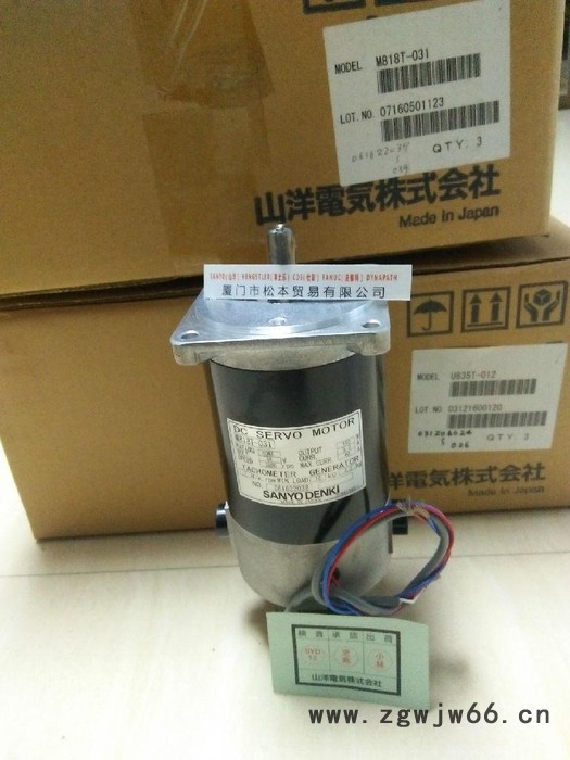山洋直流电机M818T-031,三洋直流伺服马达M818T-031图2