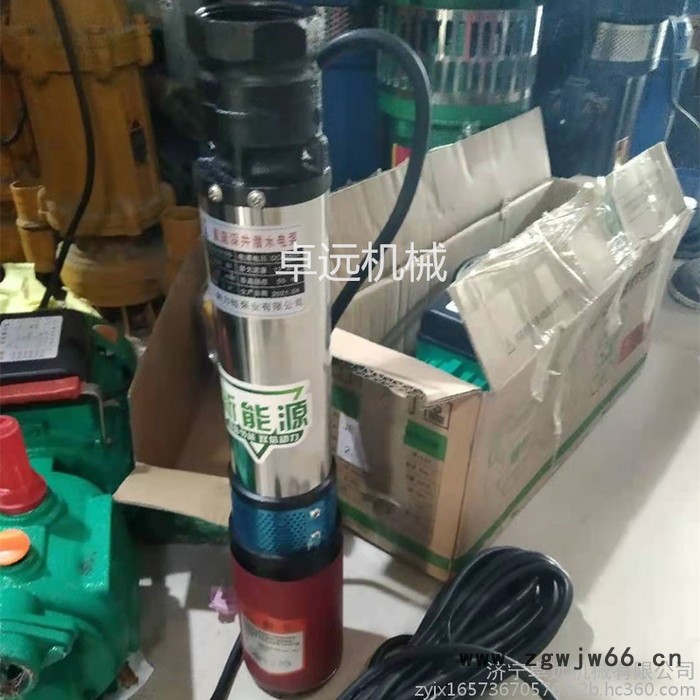 深井潜水泵 插电动车电瓶60伏抽水泵现货 直流水泵 铜芯电机图2