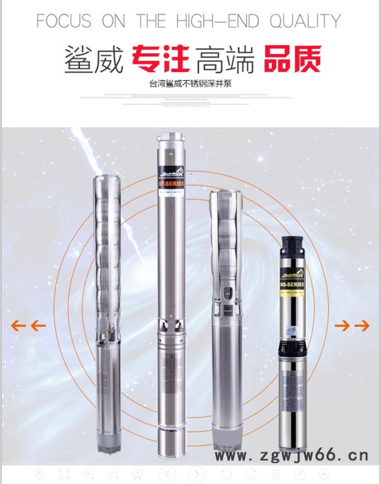 鲨威 家用深井泵水式屏蔽电机进口泵图3