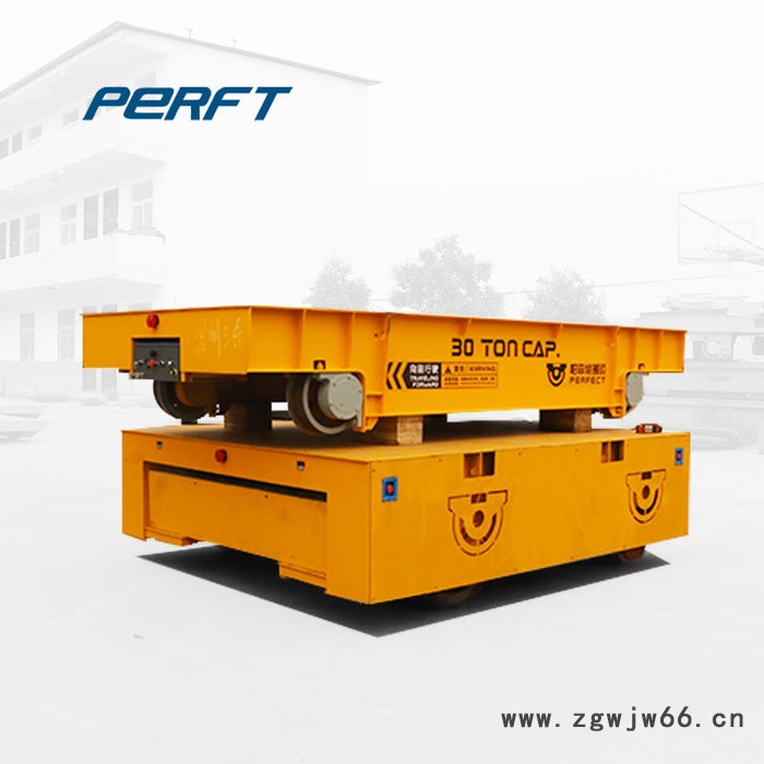帕菲特 大型电机喷漆房轨道车 40吨有轨平板车烘干室用电动轨道搬运车定制图3
